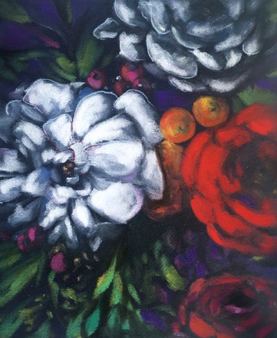 Rigogliose fioriture scure da Christine Lindstrom