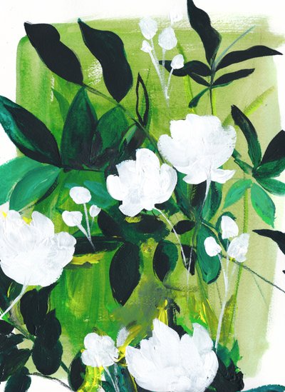 Rigogliosi fiori bianchi da Christine Lindstrom