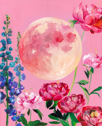 Pink Moon Garden da Christine Lindstrom