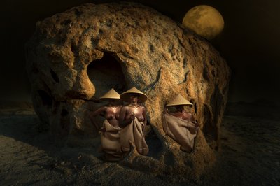 Donne tribali al chiaro di luna da Christine von Diepenbroek