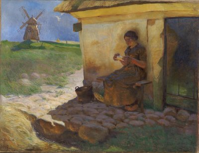 Ragazza che legge una lettera da Christjern Schobius