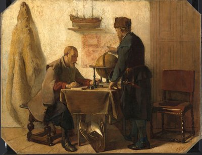 Heemskerck e Barents pianificano la loro seconda spedizione verso il Nord da Christoffel Bisschop