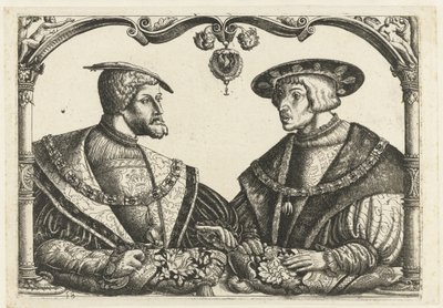 Carlo V e Ferdinando I da Christoffel Bockstorffer