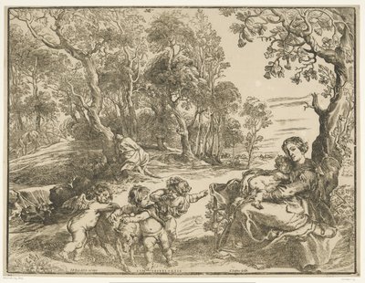 Riposo durante la fuga in Egitto da Christoffel Jegher