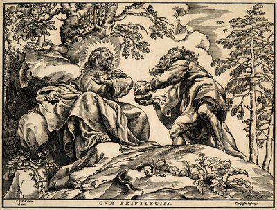 La tentazione di Cristo da parte del diavolo da Christoffel Jegher