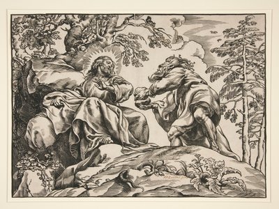 La tentazione di Cristo, dal Diavolo da Christoffel Jegher