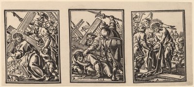 Tre Scene sulla Via del Calvario da Christoffel Jegher after Anthonis Sallaert