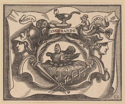 Vignetta per la pagina del titolo di C. Peregrino, Principes Hollandiae et Zelandiae da Christoffel Jegher after Sir Peter Paul Rubens