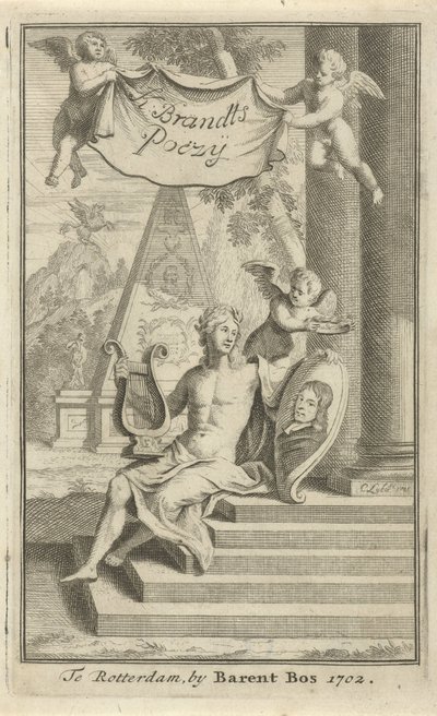 Apollo con ritratto di Caspar Brandt da Christoffel Lubienitzki