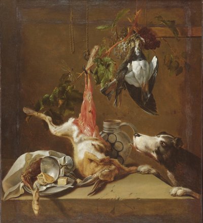 Cane da caccia e selvaggina da Christoffel Puytlinck