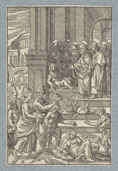 Anania e Saffira da Christoffel van Sichem (II)