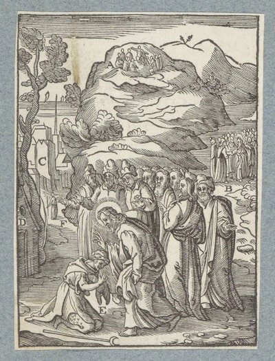 Cristo guarisce un lebbroso da Christoffel van Sichem (II)