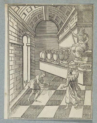 Daniele sparge cenere sul pavimento del tempio da Christoffel van Sichem (II)