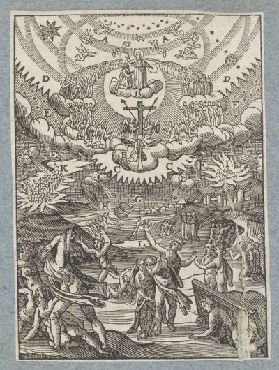 Enormi terrori sulla terra prima del Giudizio Universale da Christoffel van Sichem (II)