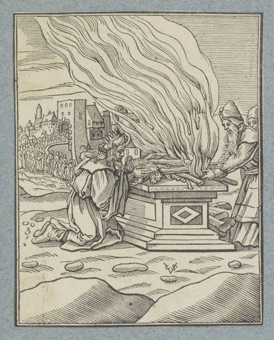 Offerta pagana del re Achaz da Christoffel van Sichem (II)