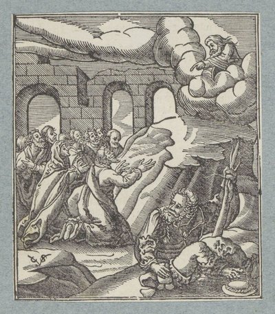 Il grido di aiuto degli Israeliti ascoltato da Dio Padre da Christoffel van Sichem (II)
