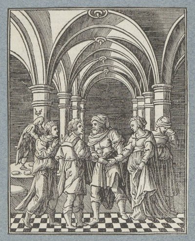 Matrimonio di Tobia e Sara da Christoffel van Sichem (II)