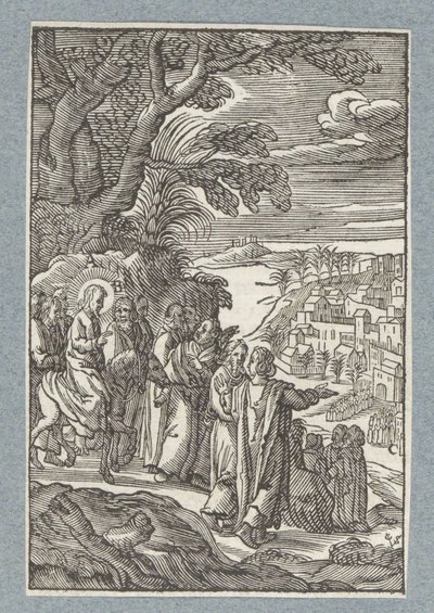 Ingresso a Gerusalemme da Christoffel van Sichem (II)