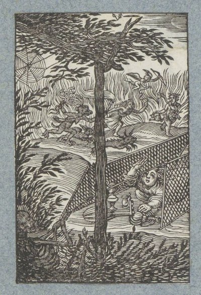 Bambino catturato nelle reti della Morte da Christoffel van Sichem (II)
