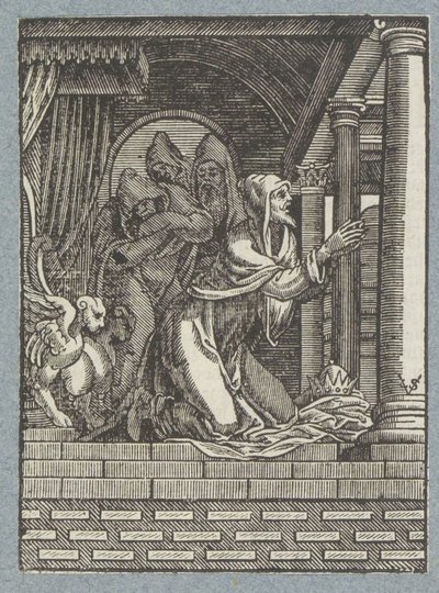Re di Ninive fa penitenza da Christoffel van Sichem (II)