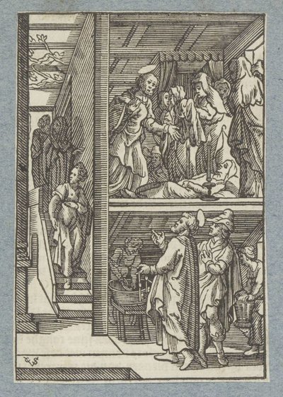 Resurrezione di Dorcas (Tabita) da Christoffel van Sichem (II)