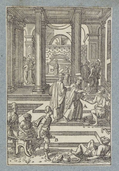 Pietro guarisce un paralitico da Christoffel van Sichem (II)