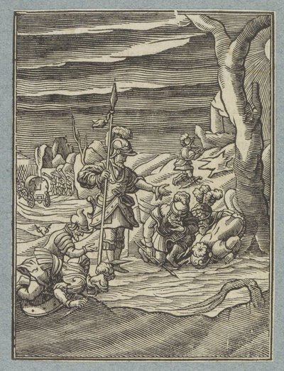 Selezione degli uomini di Gedeone da Christoffel van Sichem (II)