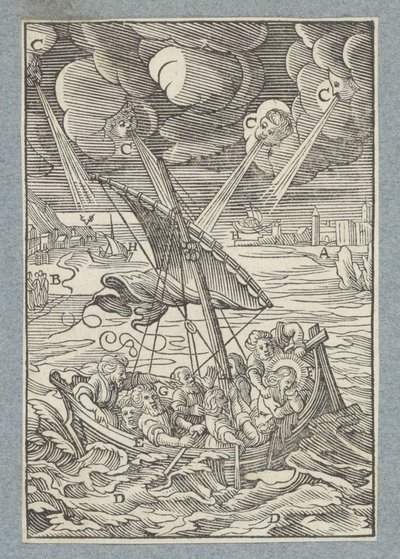 Tempesta sul Mare di Galilea da Christoffel van Sichem (II)