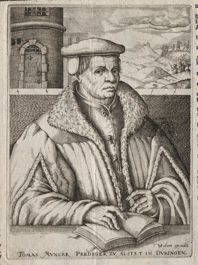 Ritratto di Thomas Müntzer, 1609 da Christoffel van Sichem