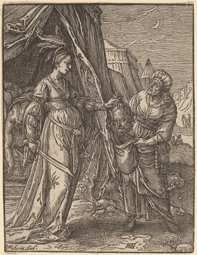 Giuditta con la testa di Oloferne da Christoffel van Sichem I, after Hendrik Goltzius