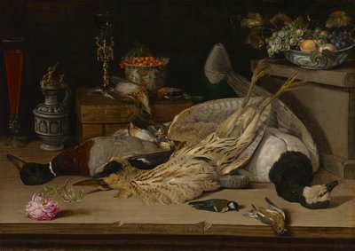 Natura morta con uccelli morti da Christoffel van den Berghe