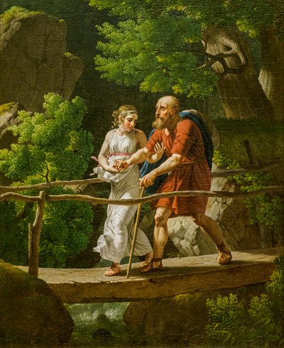 Edipo e Antigone da Christoffer-Wilhelm Eckersberg
