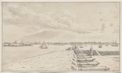 Vista dalla Batteria verso la città da Christoffer Wilhelm Eckersberg