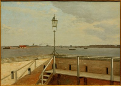 Vista dalla fortezza di Trekroner su Copenaghen in lontananza da Christoffer Wilhelm Eckersberg