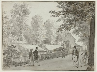Relais, Avenue des Champs-Élysées, Parigi (recto); Scena della Vita di Ulisse (verso) da Christoffer Wilhelm Eckersberg