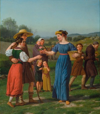 "La fanciulla da lontano" Dal poema di Schiller da Christoffer Wilhelm Eckersberg