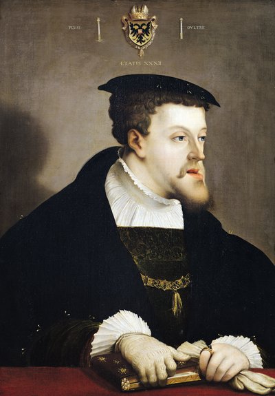 Carlo V (1500-58) Sacro Romano Imperatore da Christoph Amberger
