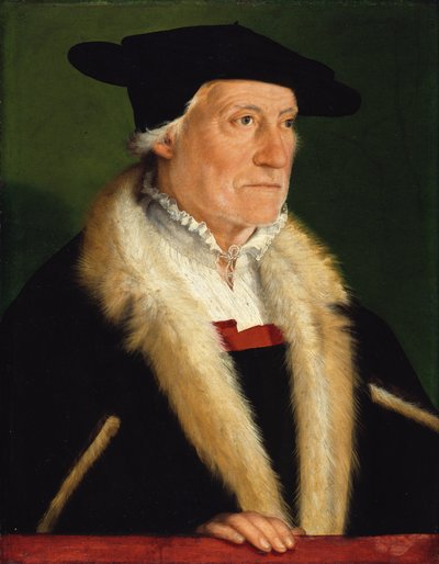 Ritratto del cosmografo Sebastian Münster (1489-1552) da Christoph Amberger