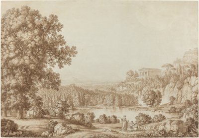 Paesaggio Arcadico con un Tempio Dorico da Christoph Heinrich Kniep