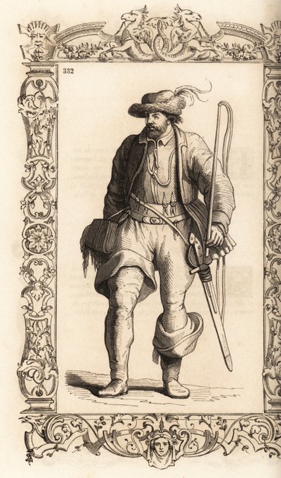Costume di un carrettiere tedesco da Christoph Krieger