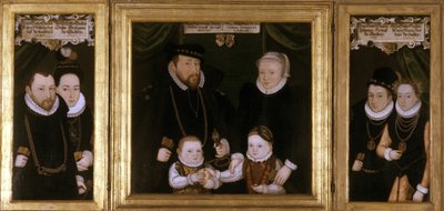 Trittico di Johann Wilhelm von Sachsen, 1587 da Christoph Leutolph