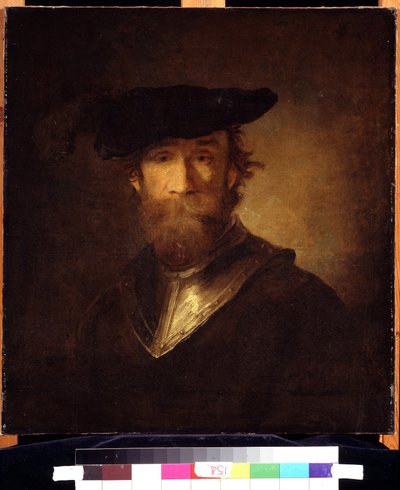 Vecchio soldato con berretto nero da Christoph Paudiss