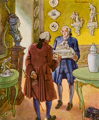 Porzellankabinett / Gabinetto di porcellana da Christophe (1856 1945)