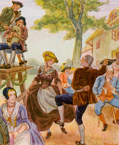 Tanz Unter Der Dorflinde da Christophe (1856 1945)