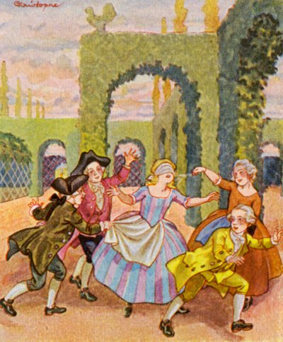 Blinde Kuh-spiel / Gioco del cecco da Christophe (1856 1945)