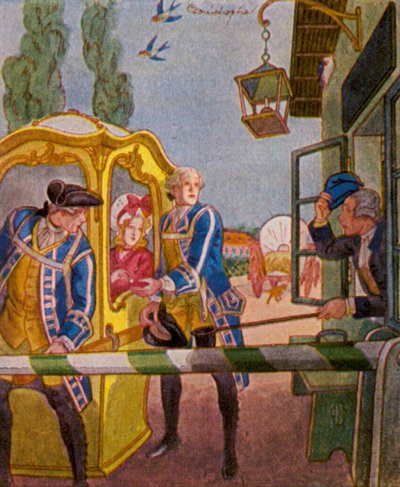 Chaise Am Schlagbaum / Chaise al casello da Christophe (1856 1945)
