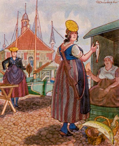 Mercato del Pesce di Amburgo da Christophe (1856 1945)