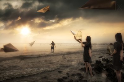 I sogni di Freedom: aeroplani di carta da Christophe Kiciak