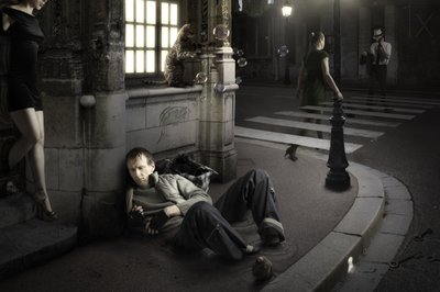 Solitudine notturna urbana da Christophe Kiciak