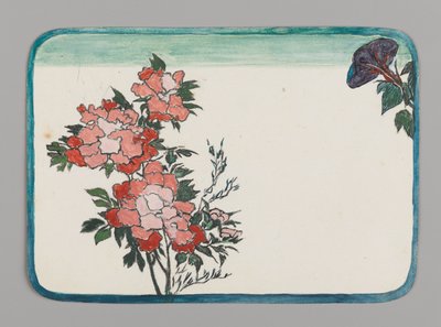 Piccola carta con crisantemi e gloria mattutina, ca. 1880 da Christopher Grant La Farge